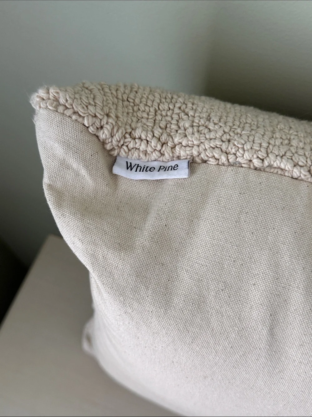 White Pine Hand Hooked Skiier Winter Slopes Pillow